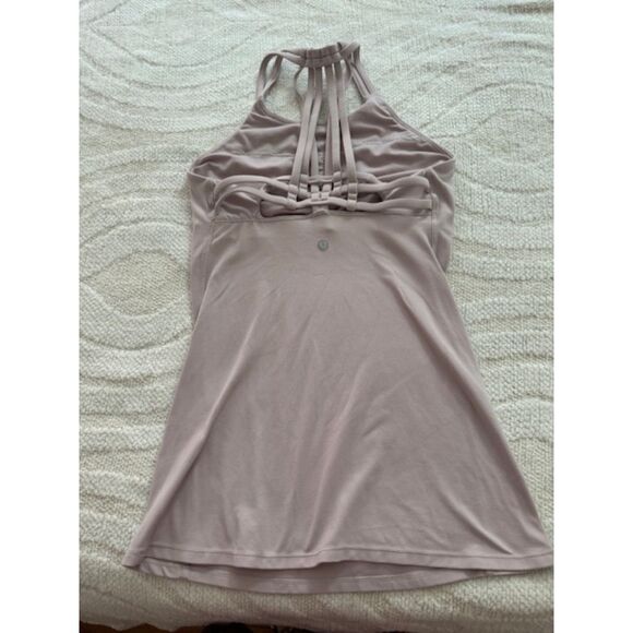 Lululemon slide with me tank in porcelain pink strappy back - Picture 2 of 5